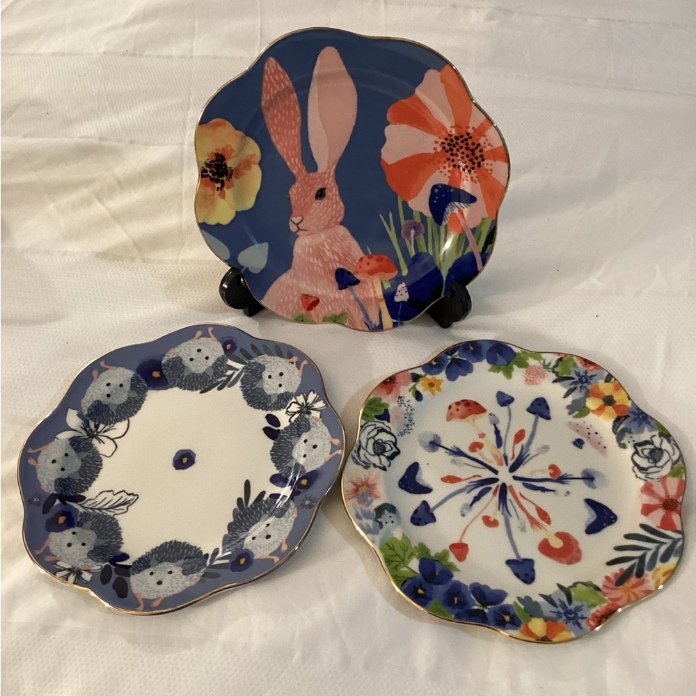Set of Three (3) Anthropologie Astian Plates - Picture 4 of 6